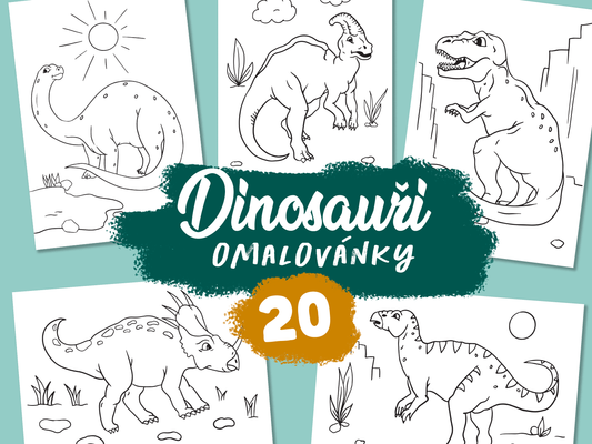 Omalovánky dinosauři