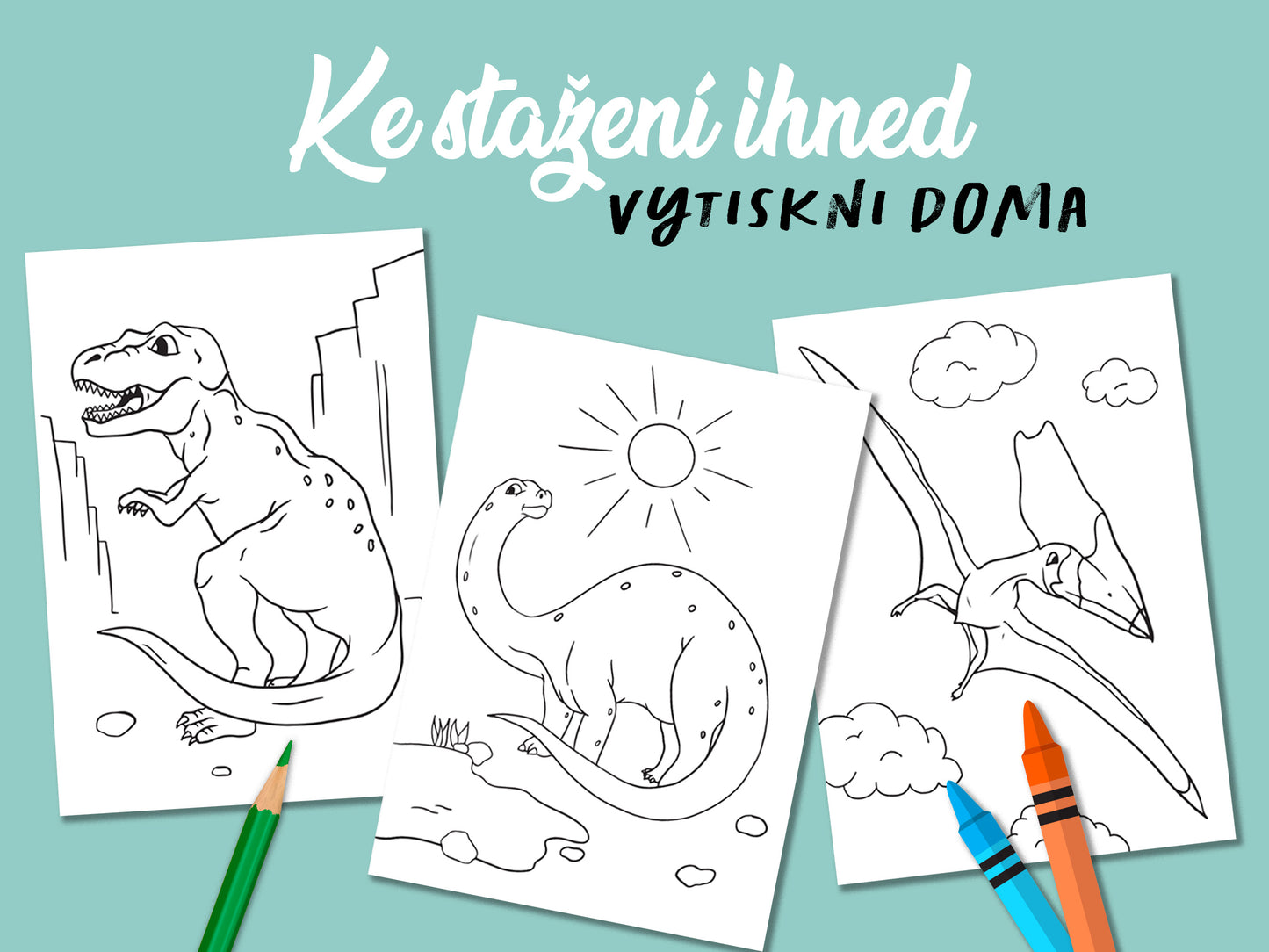 Omalovánky dinosauři