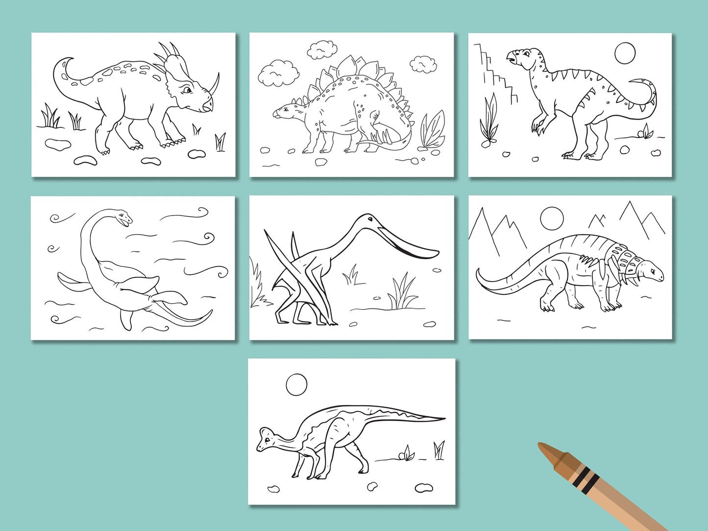 Omalovánky dinosauři